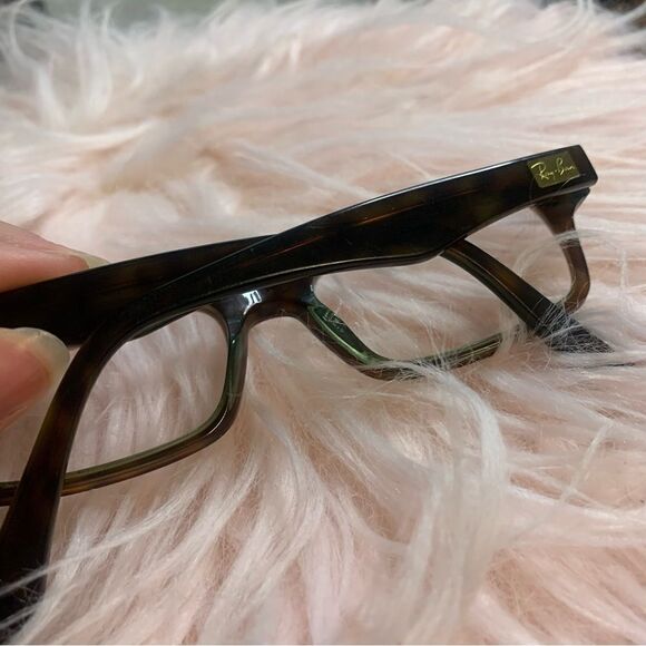 Ray-Ban RB5206 Tortoise Rectangle Prescription Frames - Picture 4 of 5
